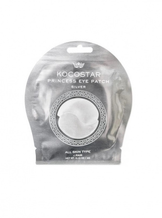 Гидрогелевые патчи для глаз (Серебряные) Kocostar Princess Eye Patch (Silver), 3 г., 1 пара