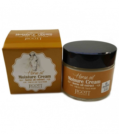 Увлажняющий крем с экстрактом лошадиного масла Jigott Moisure Cream Horse Oil Extract