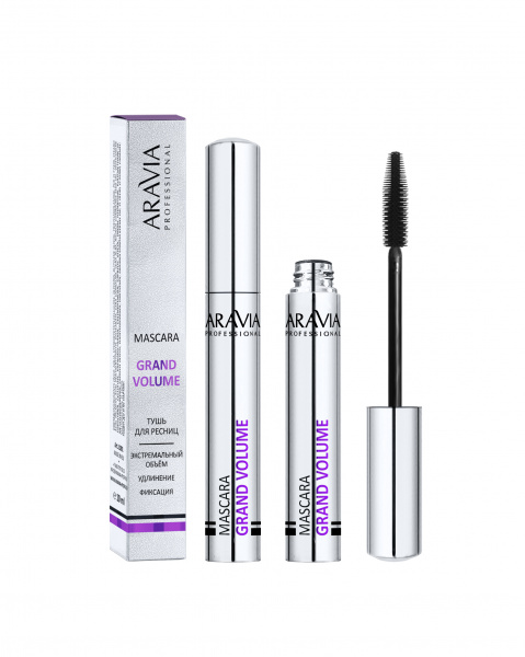 Стойкая тушь для придания объема (черная) Aravia Grand Volume 01 mascara volume, 10 мл. Стойкая тушь для придания объема (черная) Aravia Grand Volume 01 mascara volume, 10 мл.