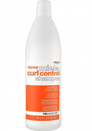 Шампунь для вьющихся волос с медом и маслом миндаля Dikson Promaster honey miele curl control shampoo, 1000 мл