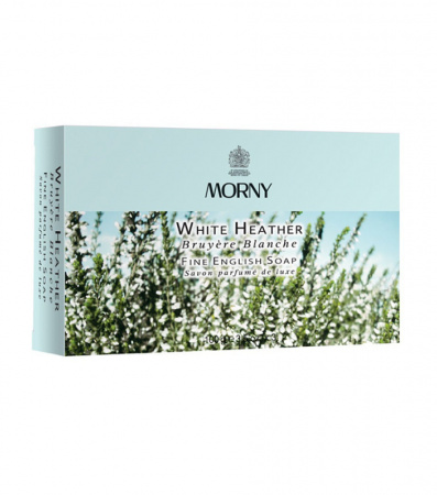 Мыло Белый Вереск Morny of London Natures White Heather English Soap набор 3 шт