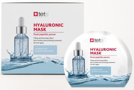 Маска тканевая TETe Cosmeceutical BOX Hyaluronic Mask "Hydration & Revitalization"