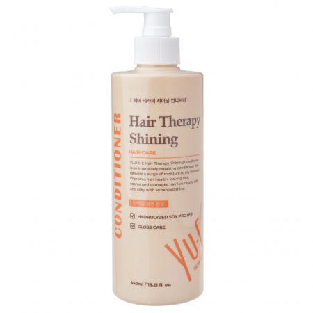 Кондиционер для поврежденных волос YU.R Me Hair therapy Shining Conditioner, 450 мл