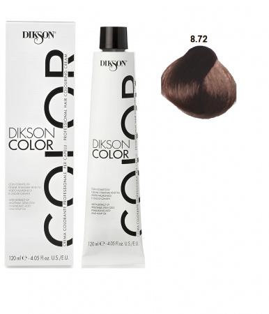 Краска для волос DC 8/72 светло-русый шоколадный Dikson Biondo Chiaro Cioccolato
