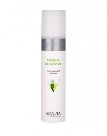 Гель очищающий для жирной и проблемной кожи лица Aravia Laboratories Anti-Acne Gel Cleanser, 250 мл