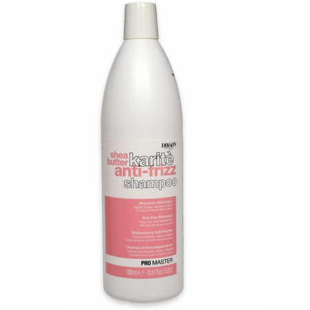 Шампунь для вьющихся и сухих волос с маслом Ши Dikson Promaster karite anti-frizz shampoo shea butter, 1000 мл