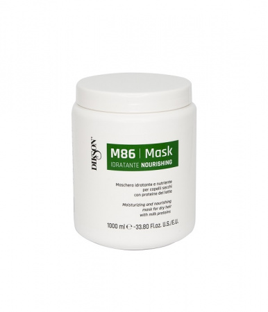 Увлажняющая и питательная маска для сухих волос с протеинами молока Dikson  MASK NOURISHING M86, 1000 мл.