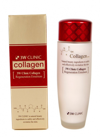 Эмульсия для лица восстанавливающая с коллагеном 3W Clinic Collagen Regeneration Emulsion