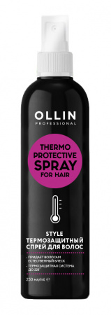 Термозащитный спрей для выпрямления волос OLLIN Professional STYLE, 250 мл