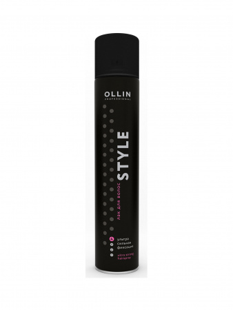 Лак для волос ультрасильной фиксации OLLIN Professional STYLE, 500мл