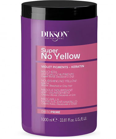Питательная маска против желтизны для светлых, осветленных или седых волос Dikson Nourishing no yellow mask, 1000 мл.