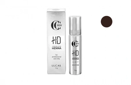 Профессиональная хна для бровей Lucas Cosmetics Premium Henna HD Coffee /кофе