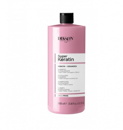 Восстанавливающий шампунь с кератином и керамидами Dikson Diksoprime Super Keratin Revitalizing shampoo with Keratin and Ceramides. 1000 мл