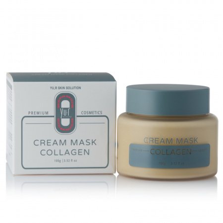 Кремовая маска с коллагеном для лица и шеи YU.R Cream Mask Collagen, 100 г.