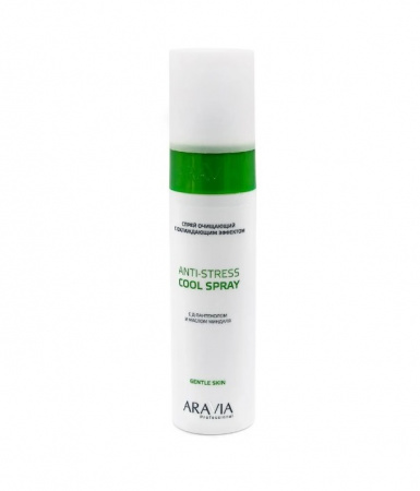Спрей очищающий  после шугаринга с охлаждающим эффектом с Д-пантенолом Aravia Professional  Anti-Stress Cool Spray