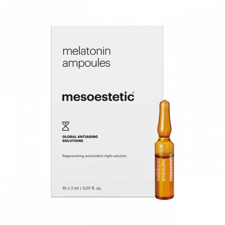 Лосьон восстанавливающий ночного действия (ампулы с антиоксидантом) Mesoestetic melatonin ampoules