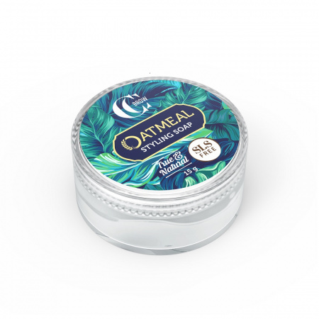 Мыло для укладки бровей со щеточкой Lucas Cosmetics Oatmeal Styling Soap True and Natural CC Brow? 15 u/