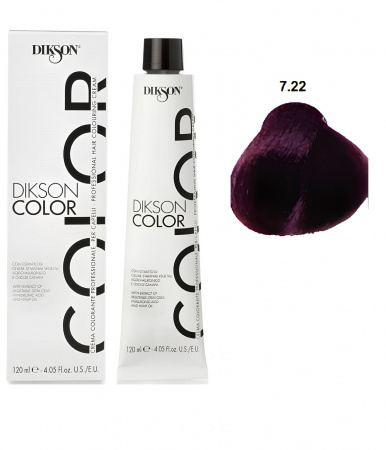 Краска для волос DC 7/22 русый фиолетовый насыщенный Dikson Biondo Viola Intenso