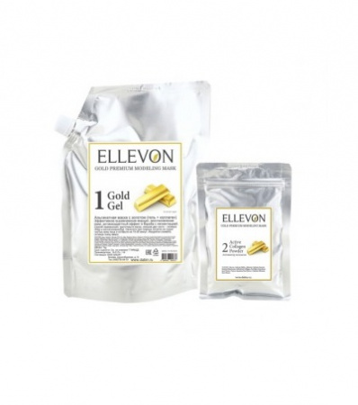 Маска альгинатная с золотом (гель+коллаген) Ellevon Gold Premium Modeling Mask