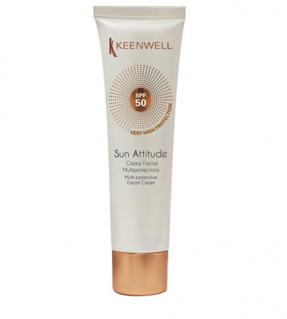 Мультизащитный крем для лица СПФ 50 Keenwell Sun Attitude Crema Facial Multiprotectora SPF 50