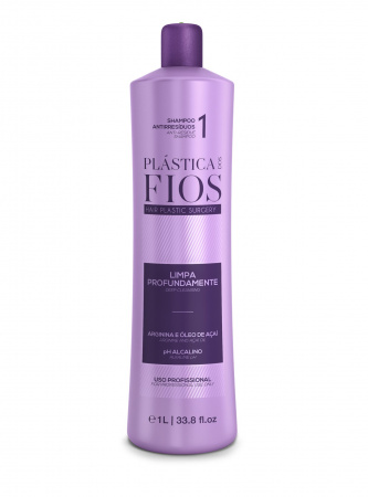 Подготавливающий шампунь Plastica Dos Fios Professional Anti-Residue Shampoo, 1 л