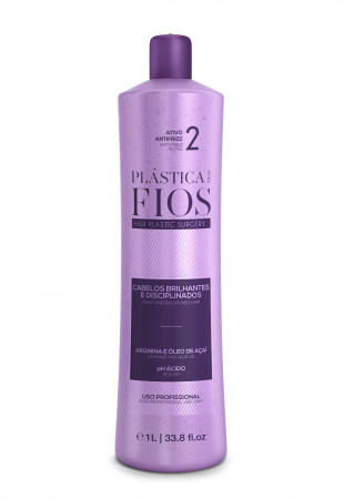 Средство для кератинового выпрямления волос Plastica Dos Fios Professional Anti-Frizz Active, 1 л