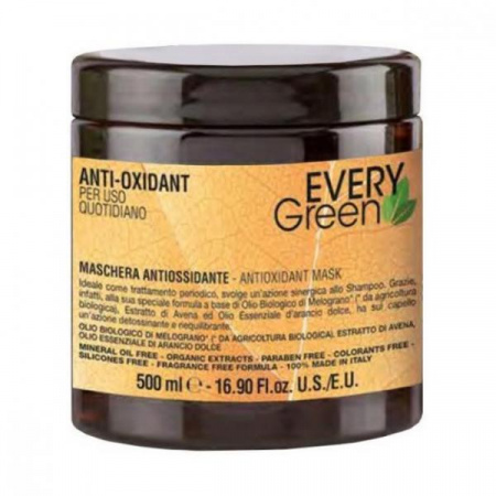 Маска  для волос  Антиоксидант Dikson EVERYGREEN  ANTI-OXIDANT  MASHERA ANTIOSSIDANTE, 500 мл.