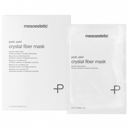 Постпилинговая кристаллическая маска Mesoestetic Post Peel Crystal Fiber Mask, 5 саше