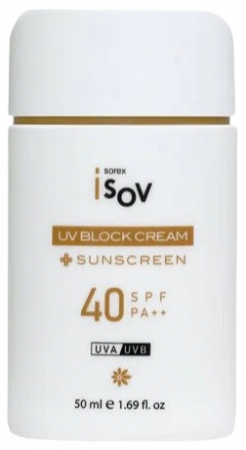 Противоотечный солнцезащитный крем Isov Sorex UV Block SPF 40++