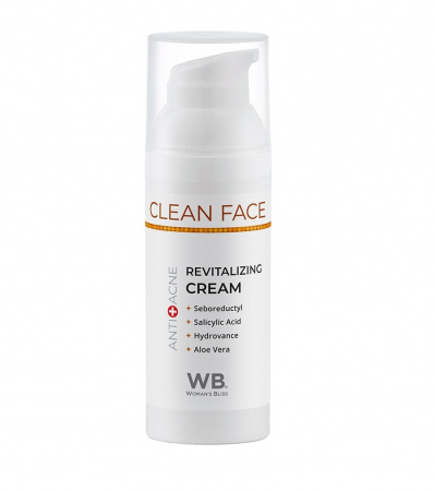 Крем восстанавливающий для лица анти-акне Woman's Bliss Clean Face Anti-Acne Revitalizing Cream