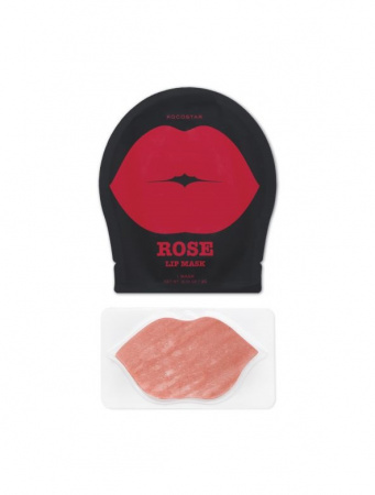 Гидрогелевые патчи для губ (Роза) Kocostar Rose Lip Mask Single Pouch, 3 г.