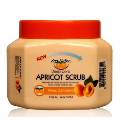 Пенный очищающий скраб для тела с абрикосом White Cospharm Eco-Salon Deep Pore Apricot Scrab