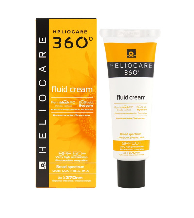Солнцезащитный крем-флюид с Spf 50+ Cantabria Labs Heliocare 360º Fluid Cream Spf 50+ Sunscreen