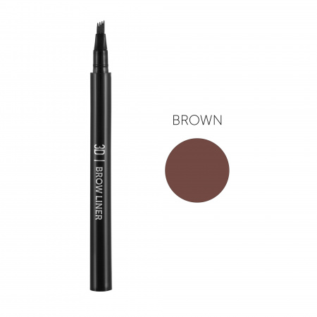 Маркер для бровей коричневый Lucas Cosmetics 3D Brow Liner CC Brow Brown