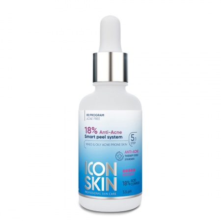 Пилинг для проблемной кожи 18% Icon Skin Anti-Acne Smart Peel System